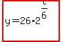 highlight%28y=26%2A2%5E%28t%2F6%29%29