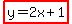 highlight%28y=2x%2B1%29
