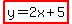 highlight%28y=2x%2B5%29