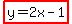 highlight%28y=2x-1%29