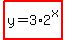 highlight%28y=3%2A2%5Ex%29