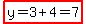 highlight%28y=3%2B4=7%29