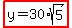 highlight%28y=30%2Asqrt%285%29%29