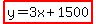 highlight%28y=3x%2B1500%29