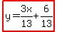 highlight%28y=3x%2F13%2B6%2F13%29