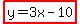 highlight%28y=3x-10%29