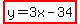 highlight%28y=3x-34%29