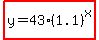 highlight%28y=43%281.1%29%5Ex%29