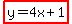 highlight%28y=4x%2B1%29