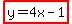 highlight%28y=4x-1%29