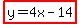 highlight%28y=4x-14%29