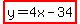 highlight%28y=4x-34%29