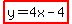 highlight%28y=4x-4%29