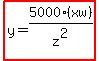 highlight%28y=5000%2A%28xw%29%2Fz%5E2%29