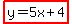 highlight%28y=5x%2B4%29