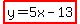 highlight%28y=5x-13%29