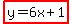 highlight%28y=6x%2B1%29