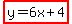 highlight%28y=6x%2B4%29