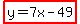 highlight%28y=7x-49%29