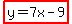 highlight%28y=7x-9%29