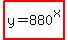 highlight%28y=880%5Ex%29