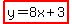 highlight%28y=8x%2B3%29