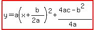 highlight%28y=a%28x%2Bb%2F%282a%29%29%5E2%2B%284ac-b%5E2%29%2F%284a%29%29