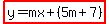 highlight%28y=mx%2B%285m%2B7%29%29