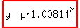 highlight%28y=p%2A1.00814%5Ex%29