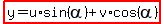 highlight%28y=u%2Asin%28alpha%29%2Bv%2Acos%28alpha%29%29