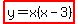 highlight%28y=x%28x-3%29%29