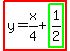 highlight%28y=x%2F4%2Bhighlight_green%281%2F2%29%29