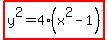 highlight%28y%5E2=4%28x%5E2-1%29%29