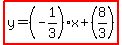 highlight%28y+=+%28-1%2F3%29x+%2B+%288%2F3%29%29