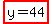 highlight%28y+=++44%29+