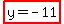highlight%28y+=+-11%29
