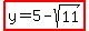 highlight%28y+=+5-sqrt%2811%29%29