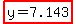 highlight%28y+=+7.143%29