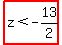 highlight%28z%3C-13%2F2%29