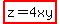 highlight%28z=4xy%29