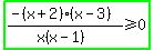 highlight_green%28%28-%28x%2B2%29%28x-3%29%29%2F%28x%28x-1%29%29%3E=0%29