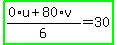 highlight_green%28%280%2Au%2B80%2Av%29%2F6=30%29