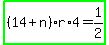 highlight_green%28%2814%2Bn%29r%2A4=1%2F2%29