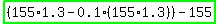 highlight_green%28%28155%2A1.3-0.1%28155%2A1.3%29%29-155%29