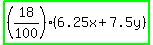 highlight_green%28%2818%2F100%29%286.25x%2B7.5y%29%29