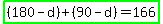 highlight_green%28%28180-d%29%2B%2890-d%29=166%29