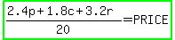 highlight_green%28%282.4p%2B1.8c%2B3.2r%29%2F20=PRICE%29