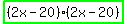 highlight_green%28%282x-20%29%282x-20%29%29