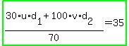 highlight_green%28%2830%2Au%2Ad%5B1%5D%2B100%2Av%2Ad%5B2%5D%29%2F70=35%29