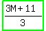 highlight_green%28%283M+%2B+11%29%2F3%29